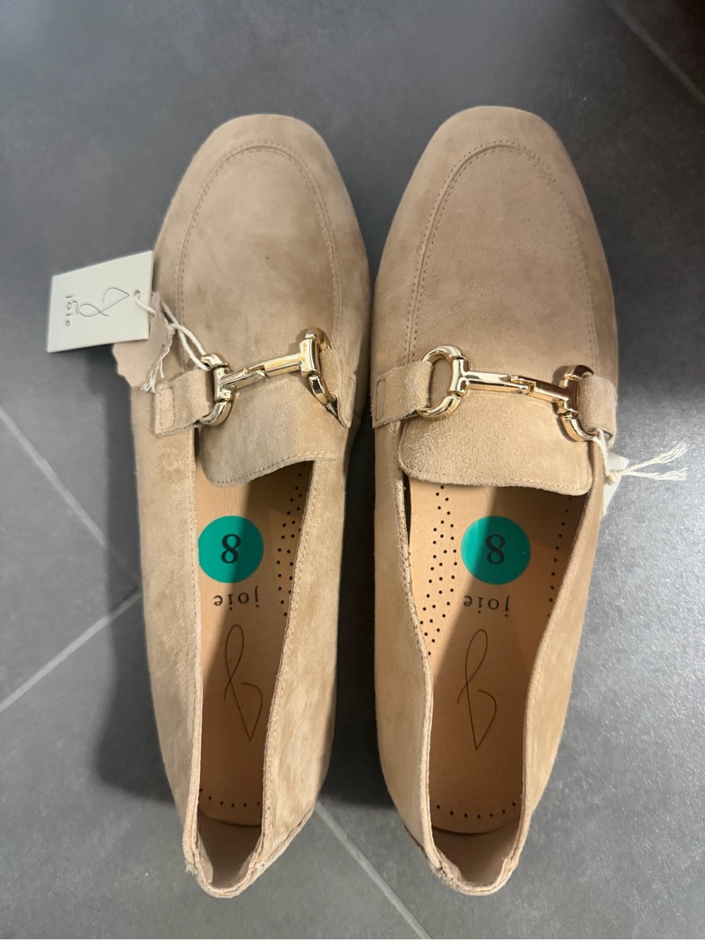 Joie Tan Suede Horsebit Loafers - Women's